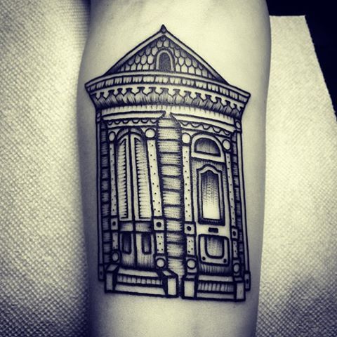 Shotgun house#tattoo #tattoos #frenchmenst #neworleans @downtowntattoosnola