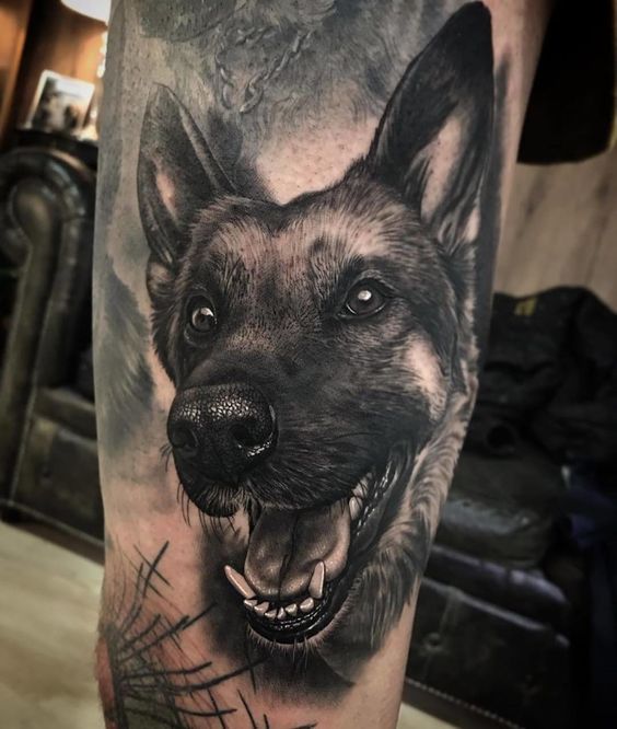 25 Lovely German Shepherd Tattoo Ideas For Every Taste