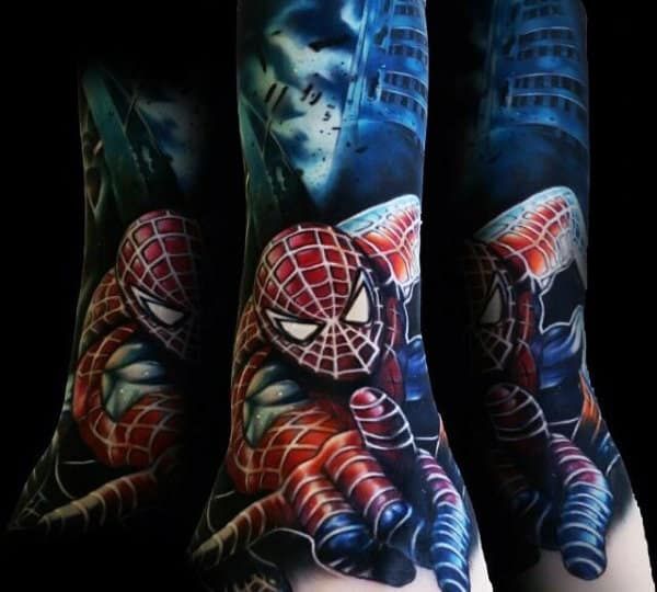 100 Cool Spiderman Tattoo Ideas for Men