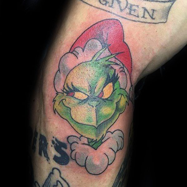 30 Dazzling Grinch Tattoos for Men