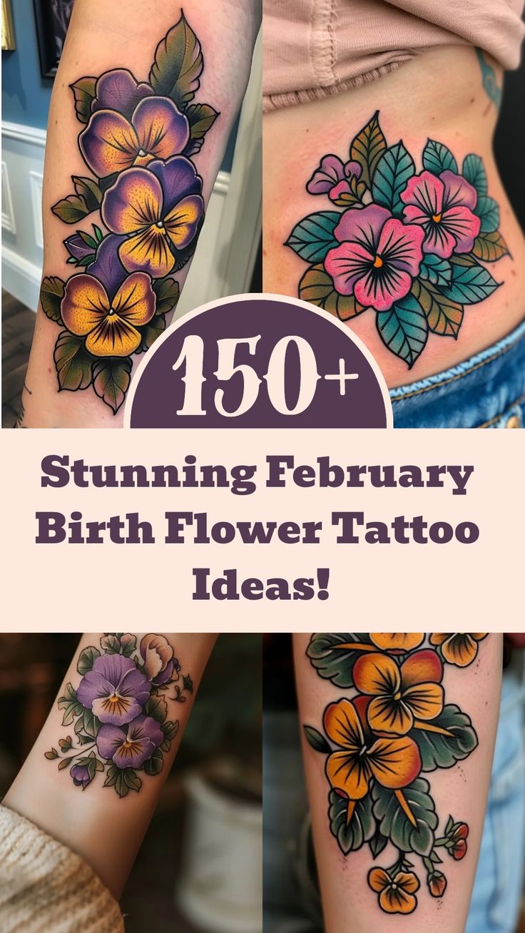 Stunning February Birth Flower Tattoo Ideas!
