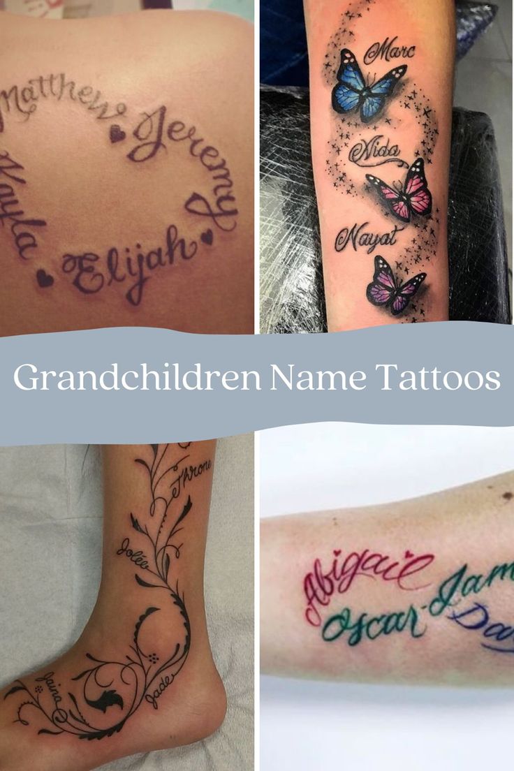 91 Meaningful Grandchildren Tattoos + Images