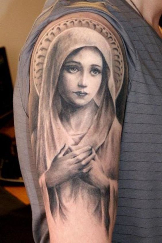 50+ Designs Catholic Mary Tattoo Ideas