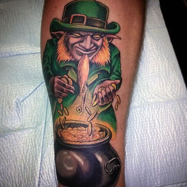 50 Funny Leprechaun Tattoo Designs for Men