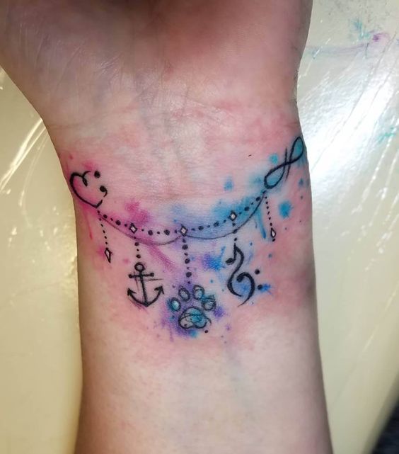 101 Best Charm Bracelet Tattoo Ideas That Will Blow Your Mind! - Outsons