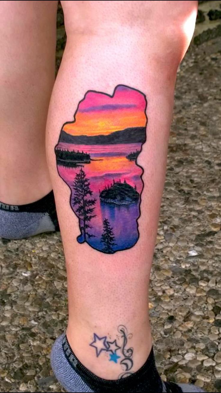 Pin by Marie Dabis on Tattoo ideas | Lake tattoo, Tattoo shop, Cool tattoos