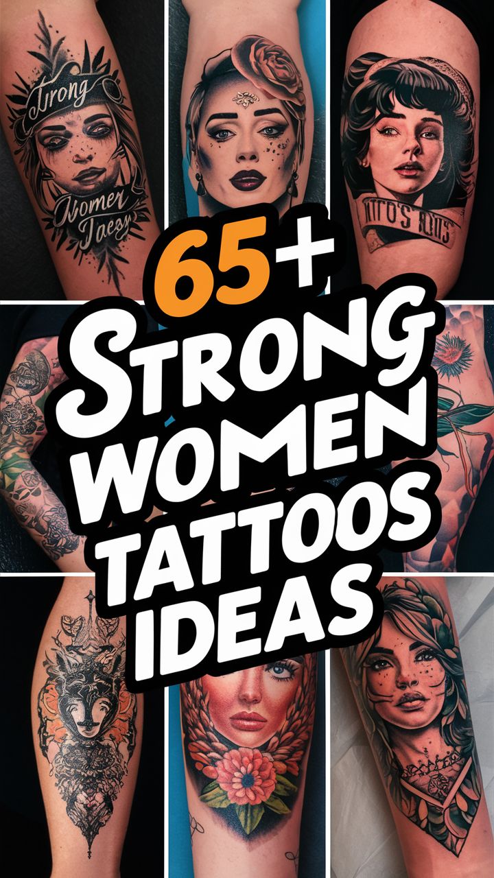 65+ Strong Woman Tattoo Symbol