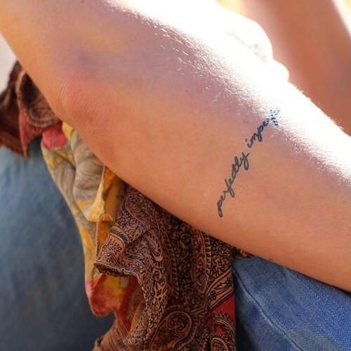 Perfectly Imperfect Temporary Tattoo - Perfectly Imperfect Manifestation  Tattoo