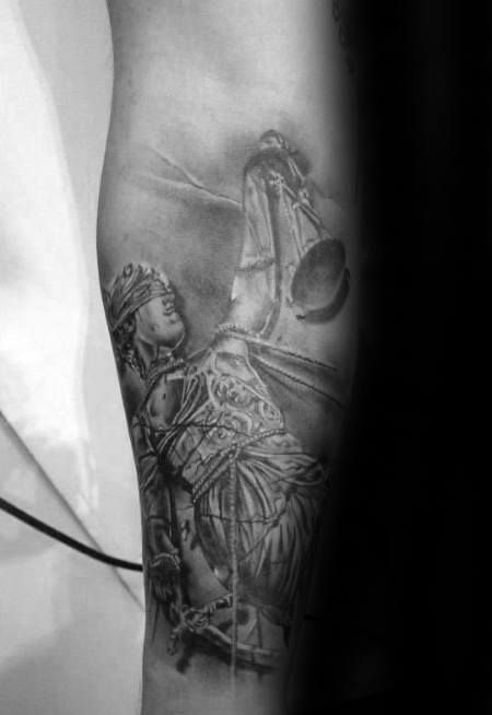37 Honest Lady Justice Tattoo Designs for Men