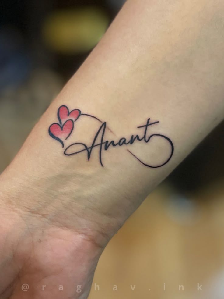 Best Small Name Tattoo ideas | infinity heart tattoo
