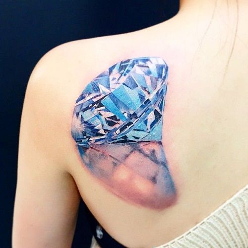 37 Inspirational Diamond Tattoo Designs and Images