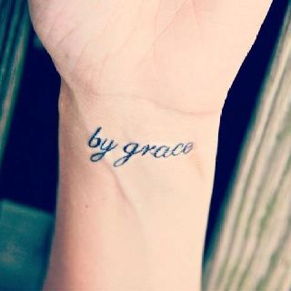 I want one kinda like this but I want it to say Saved by Grace