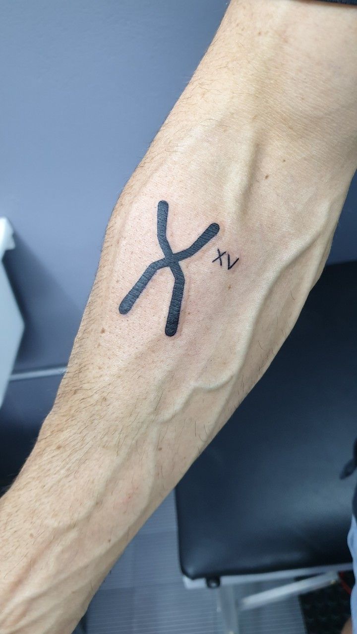 Chromosome XV tattoo