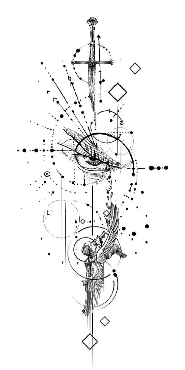 Lucifer Eye Tattoo Desing