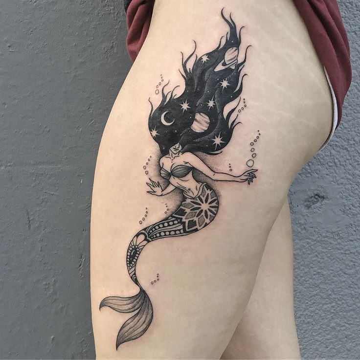 24 The Most Popular Mermaid Tattoo Designs