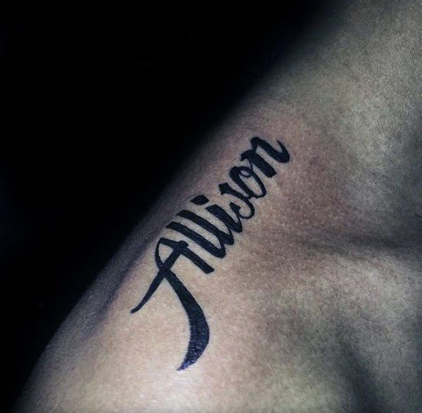 57 Name Tattoos for Men