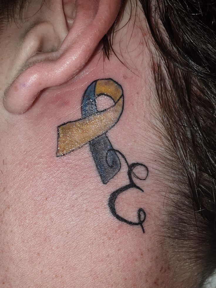 Down syndrome awareness ribbon tattoo design inspiration simple flash art Down  syndrome