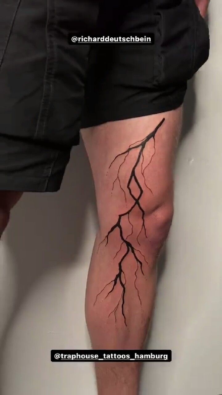 Pin by Rasoul Gholami on tattoo | Simple leg tattoos, Lightening tattoo,  Tattoos for guys