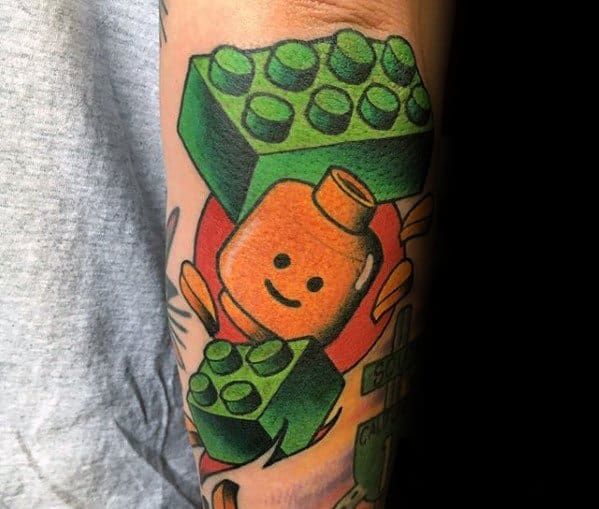 60 Cool Lego Tattoo Designs for Men