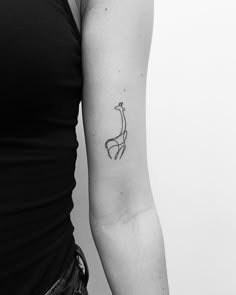 Discover 13 Small Giraffe Tattoo and One Line Giraffe Tattoo Ideas |  outline giraffe tattoo, cute giraffe, africa tattoos and more