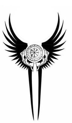 One of my nordic symbol tattoo idea,inspirated by valkyrie & vegvisir,  under construction yet. In the future maybe i putting it to my right under  arm,in horizontal position...