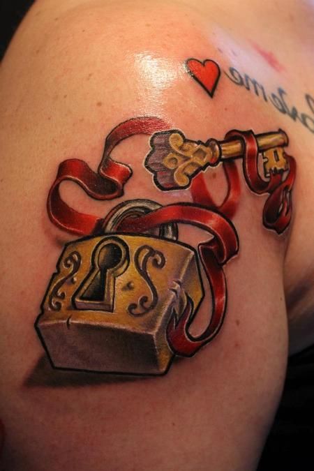 18 Lock and Key Tattoos With Lovely and Amazing Meanings - TattoosWin