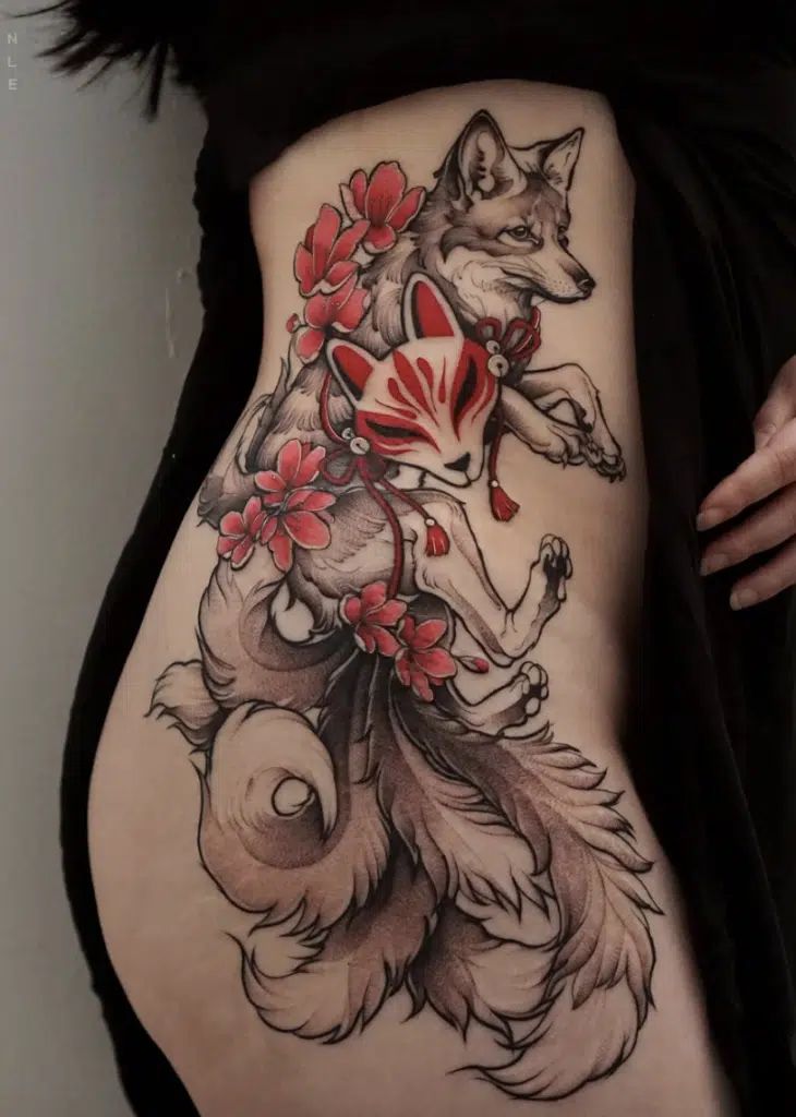 35 Spiritual Kitsune Tattoo Ideas For The Sly And Cunning!