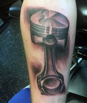 60 Piston Tattoo Designs For Men - Unleash High Horsepower