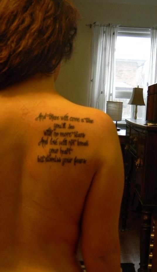 My Mumford and Sons tattoo from 'After the Storm'. Best decision I ever  made.