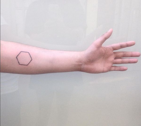 Pin by Liamwill Ranho on Hexagons | Hexagon tattoo, Geometric tattoo arm,  Tiny tattoos