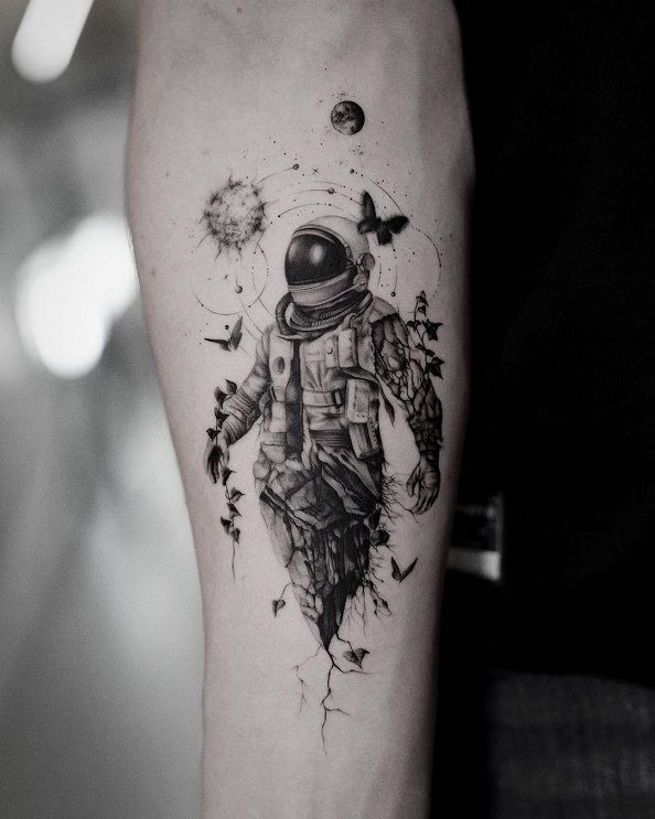 15+ Unique Astronaut Tattoo Designs for Space Enthusiasts