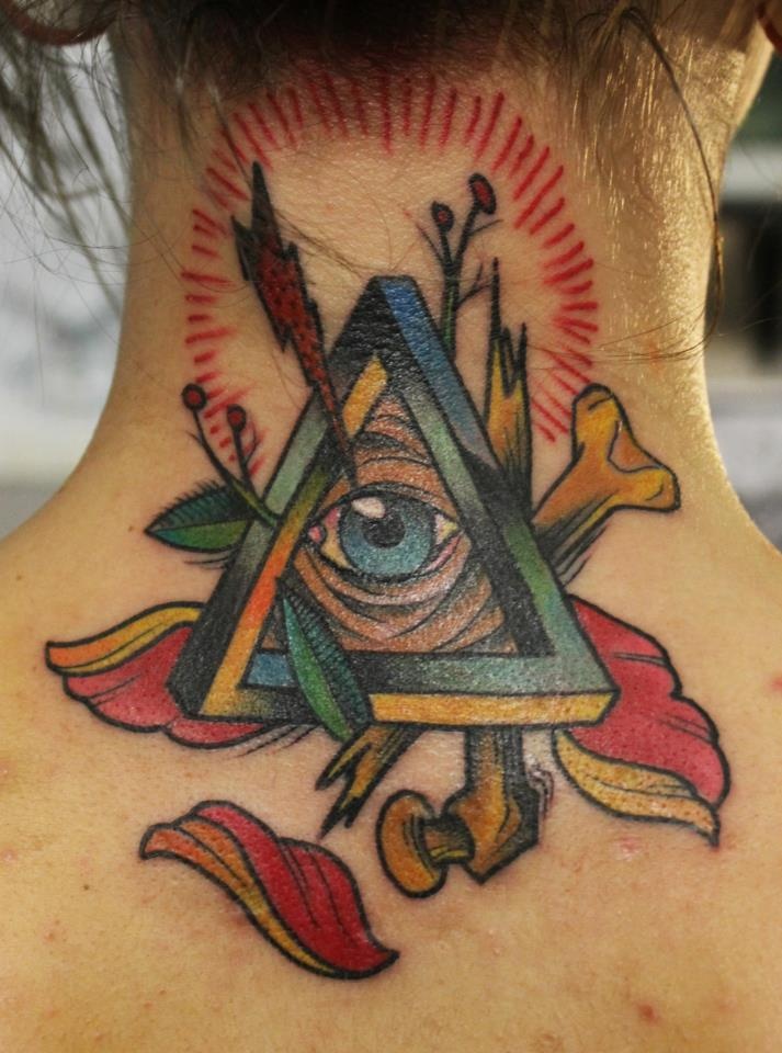 Penrose, all seeing eye by Dorin Constantinescu @ Old Bastards Tattoo