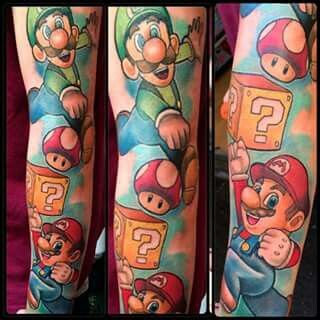 super #Mario #tattoo