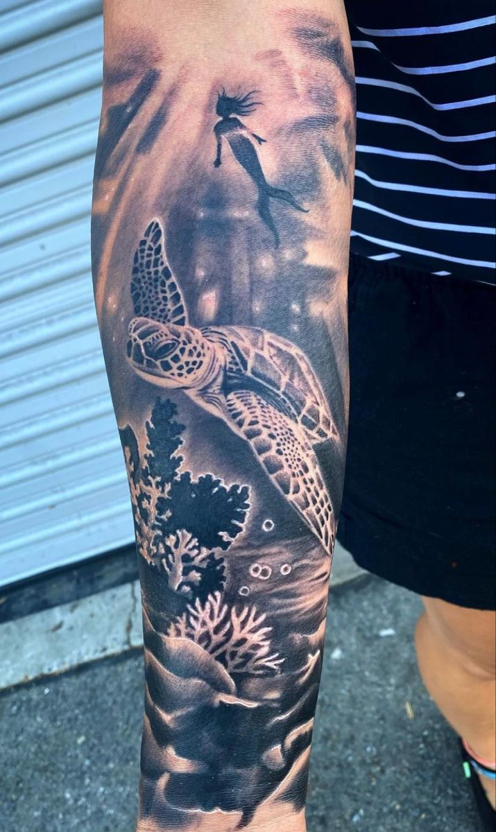 Pin by Jeane Drake on Sleeve | Ocean tattoos, Sea tattoo sleeve, Sleeve  tattoos