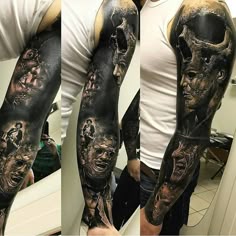 Discover 53 Pennywise Tattoo and Horror Movie Tattoos Ideas | clown tattoo, freddy krueger tattoo, michael myers forearm tattoo and more
