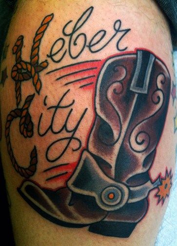 50 Cowboy Boot Tattoo Ideas for Men