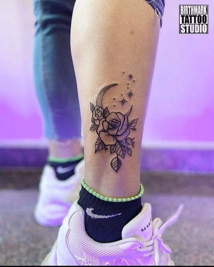 Shining Bright: Cool Moon and Stars Tattoo Ideas
