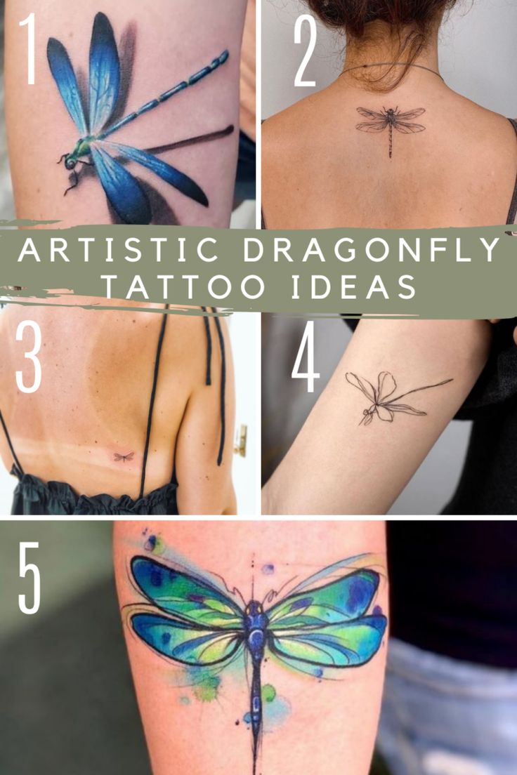 Artistic Dragonfly Tattoo Ideas & Meaning