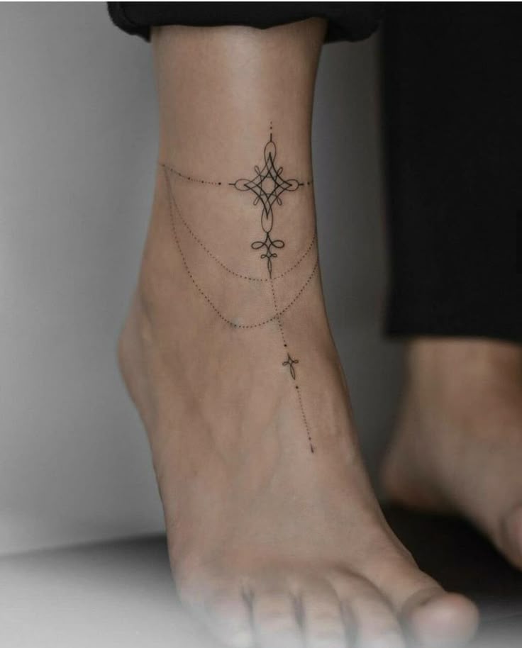 Pin by Alisa Santiago on Tattoo | Anklet tattoos, Anklet tattoos for women,  Ankle tattoo