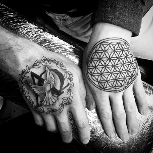 30 Cool Alpha Omega Tattoo Designs for Men
