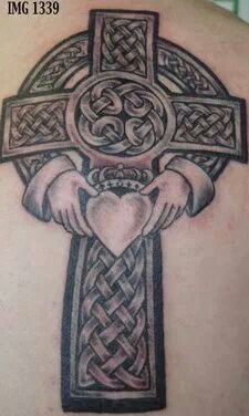 Celtic Cross with Claddagh
