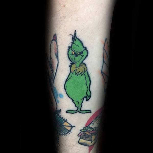 30 Dazzling Grinch Tattoos for Men