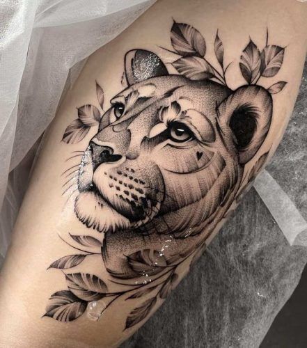 Lion Tattoo for Women: 20 Graceful and Empowering Designs