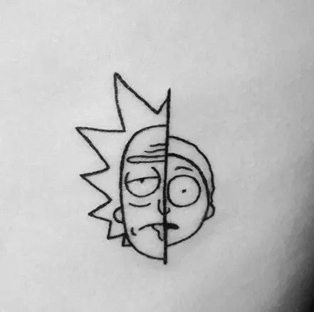 Pin by Sol Rejep on tattoo | Rick and morty tattoo, Small tattoos for guys, Small tattoos