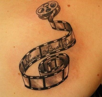 film reel tattoo