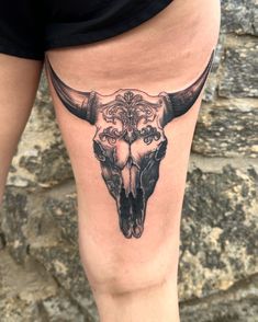 Longhorn Tattoo for Men