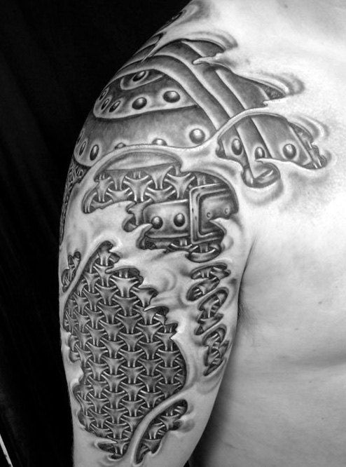 93 Armor Tattoo Designs for Men