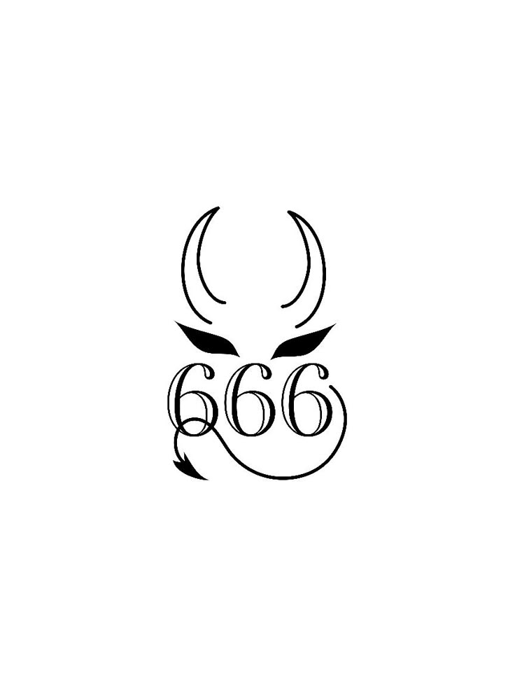 Angel number,666,angel number tattoo,tattoo,tattoo idea,666 tattoo,tats