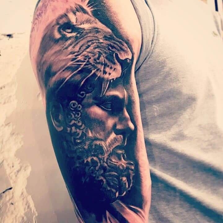 10+ Best Hercules and Lion Tattoo Designs
