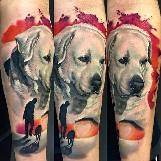 Top 28 Best Labrador Tattoo Ideas